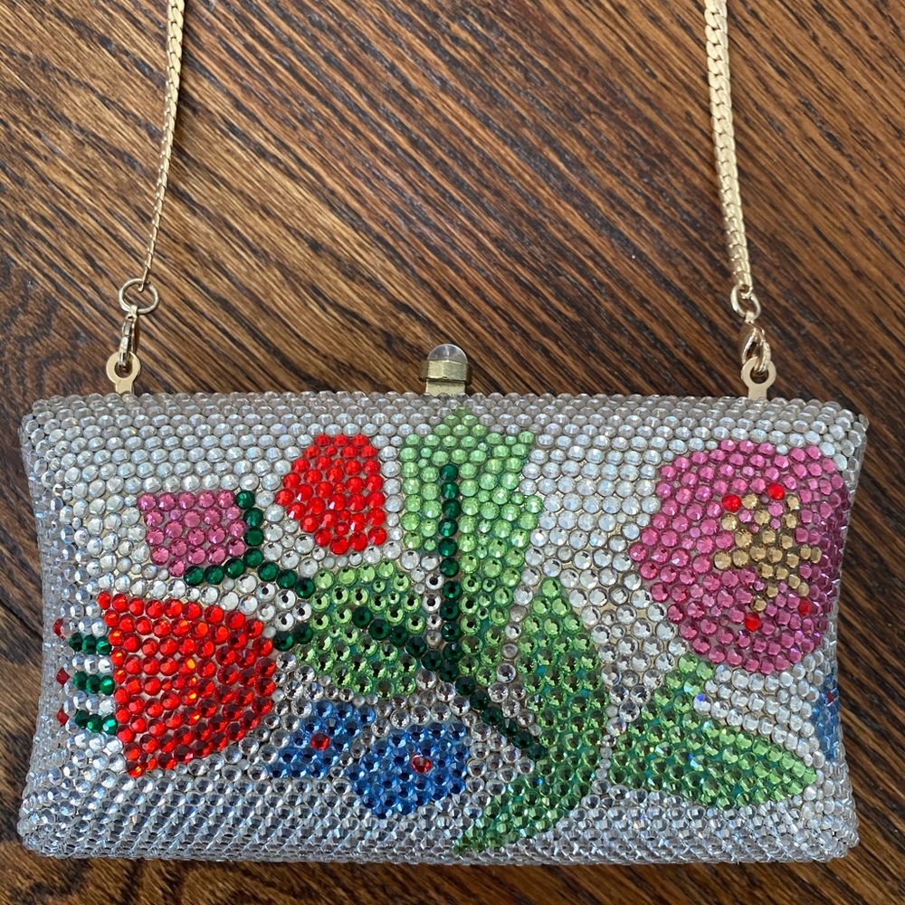 Molly Moore of London crystal evening bag w/chain - Picture 3 of 6